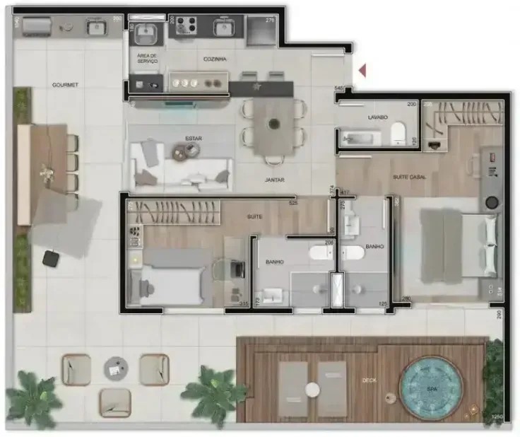 PLANTA 128m²