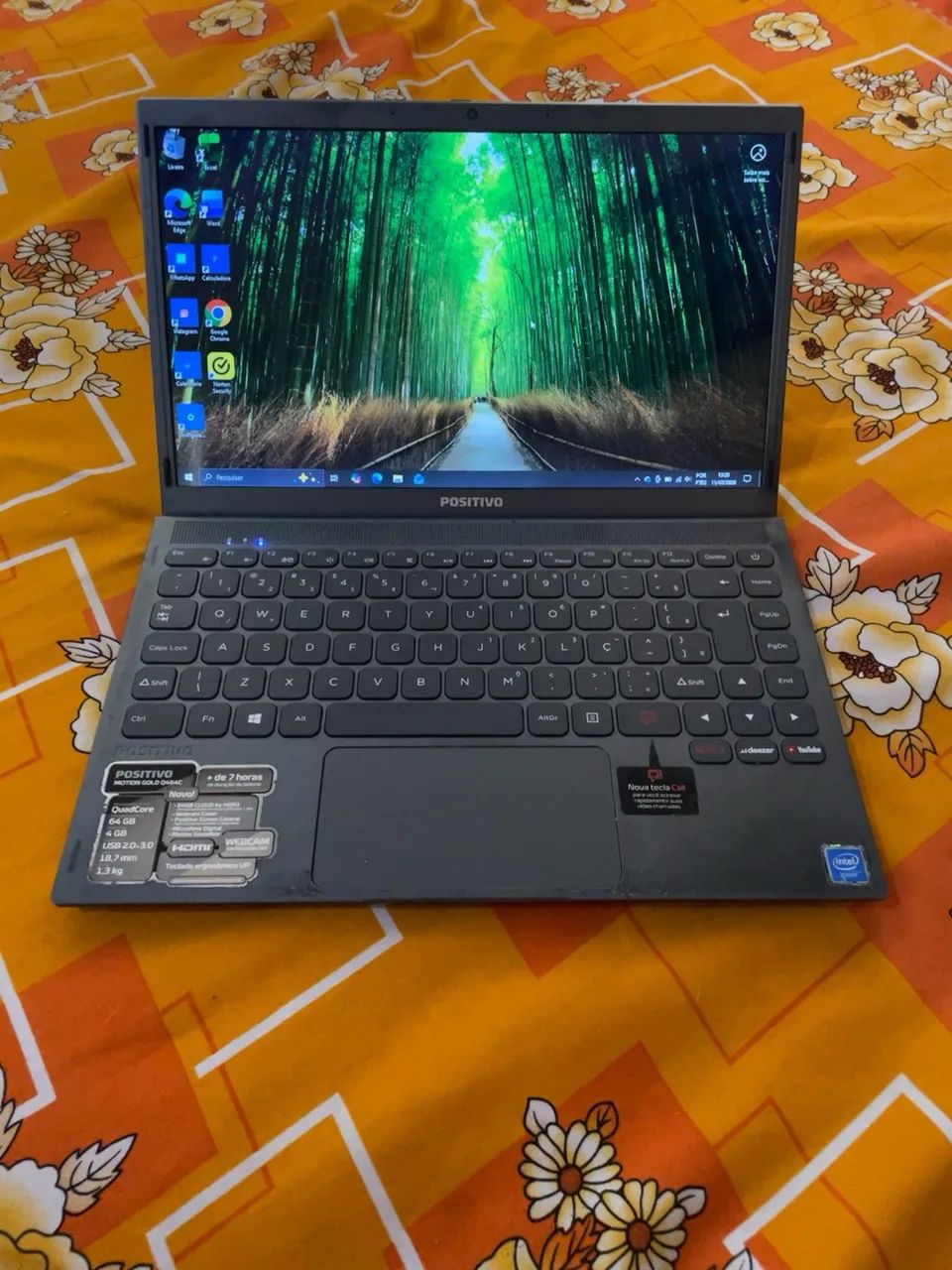 Notebook Positivo Motion Gold - Liga Normal - SSD 64GB - Leia a descrição