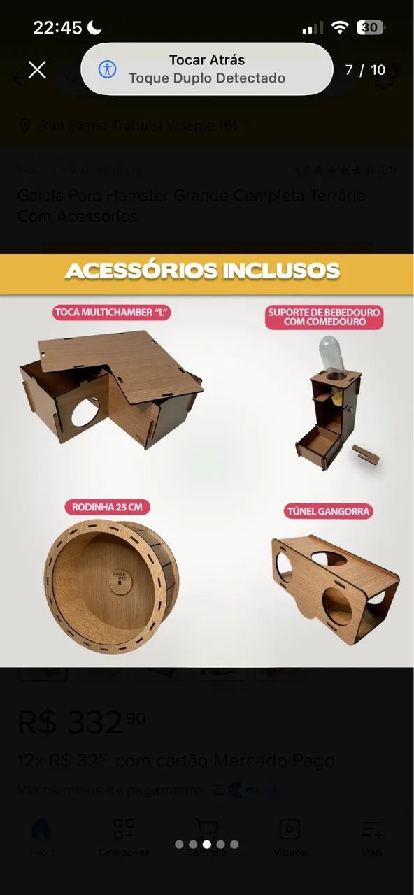 Terrário para hamister ou similares - Foto 4