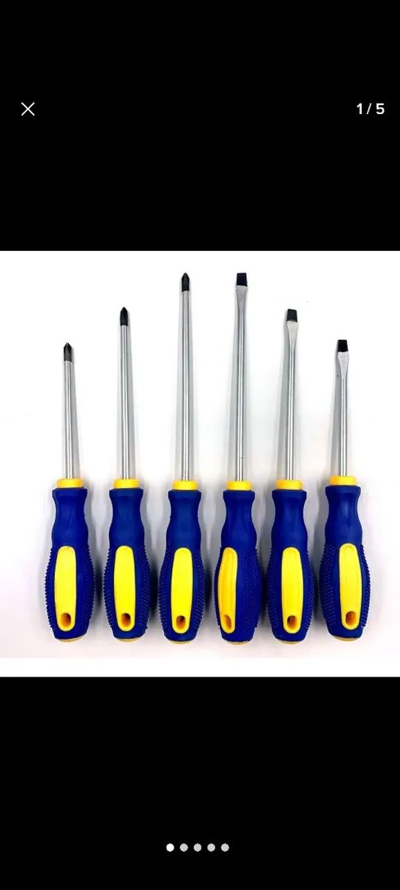 PROFESSIONAL 6-PIECE FLATHEAD AND PHILLIPS SCREWDRIVER SET – DURABLE AND COMPLETE