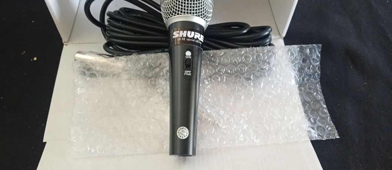 MICROFONE SHURE SM58 O FANTÁSTICO ALTA QUALIDADE E A MELHOR CAPTAÇÃO - Foto 2