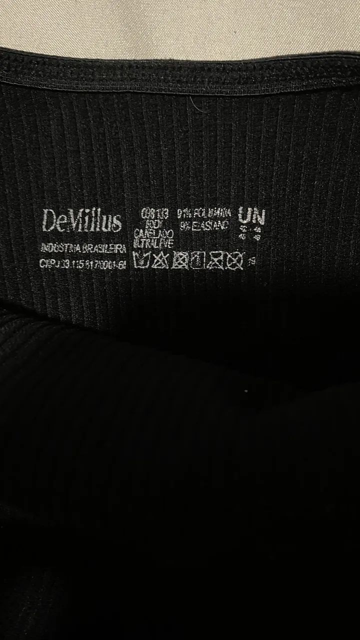 Body preto TAM único da Demillus  - Foto 3