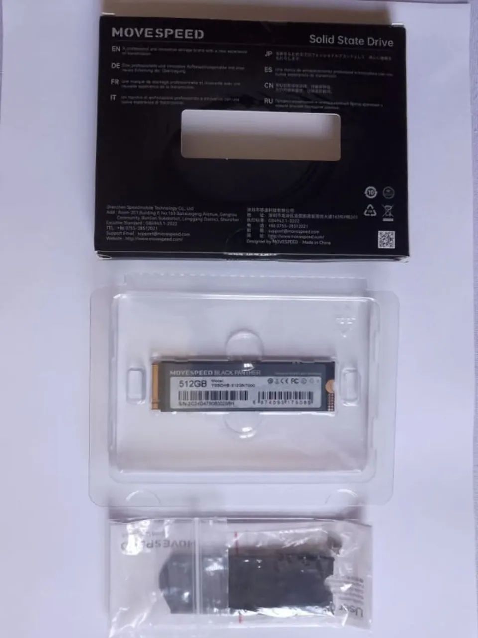 SSD NVMe M.2 2280 PCIe 4.0 512GB Movespeed - Foto 3