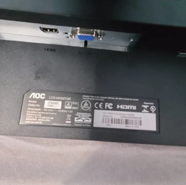 Monitor Gamer 27" polegadas AOC 27g2he5 - Foto 4