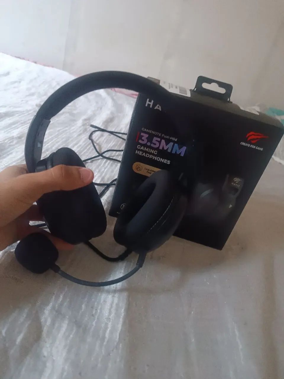 HEADSET GAMER HAVIT, COM MICROFONE, NOVO. - Foto 4