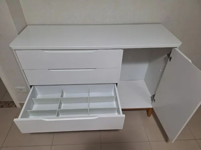 Comoda Sapateira Boom infantil - Branco - Foto 3