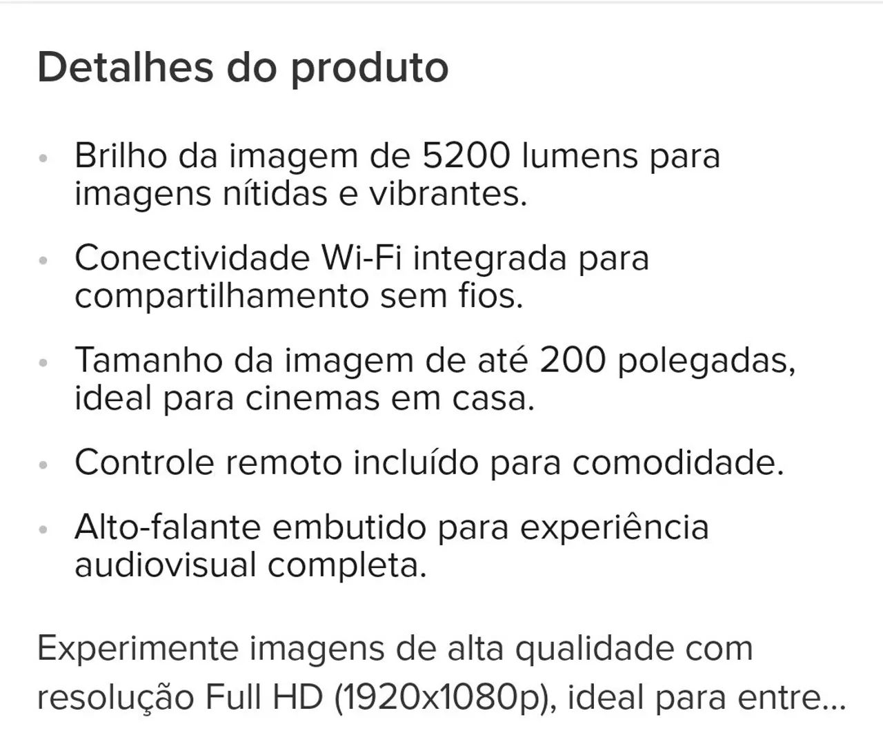 Projetor na caixa , lacrado ainda - Foto 2