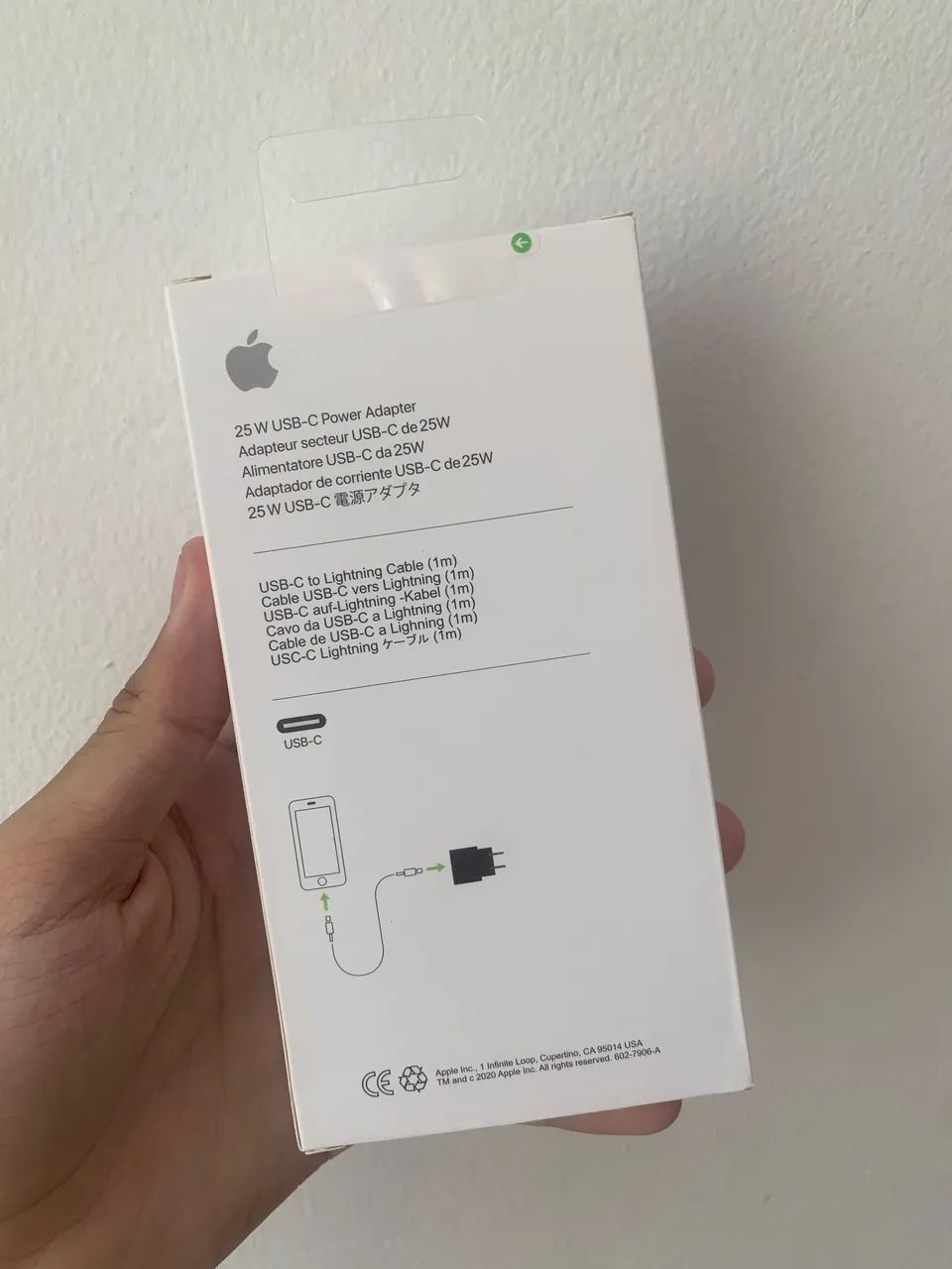 ? Carregador 25W + Cabo USB-C para Lightning