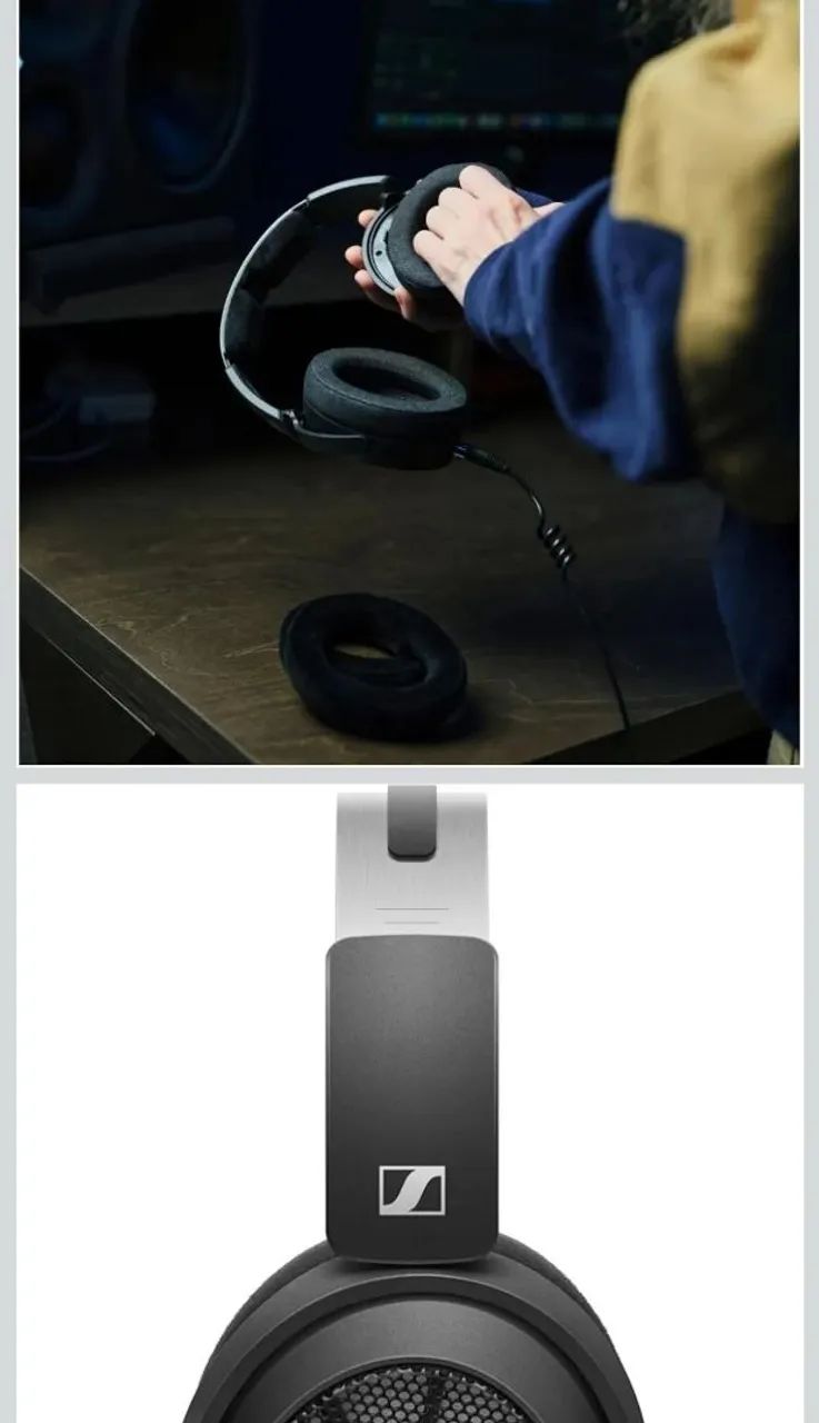 Sennheiser Fone de ouvido profissional HD 490 PRO aberto<br