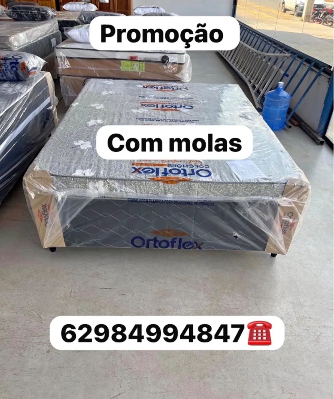 Cama box com molas (novo)