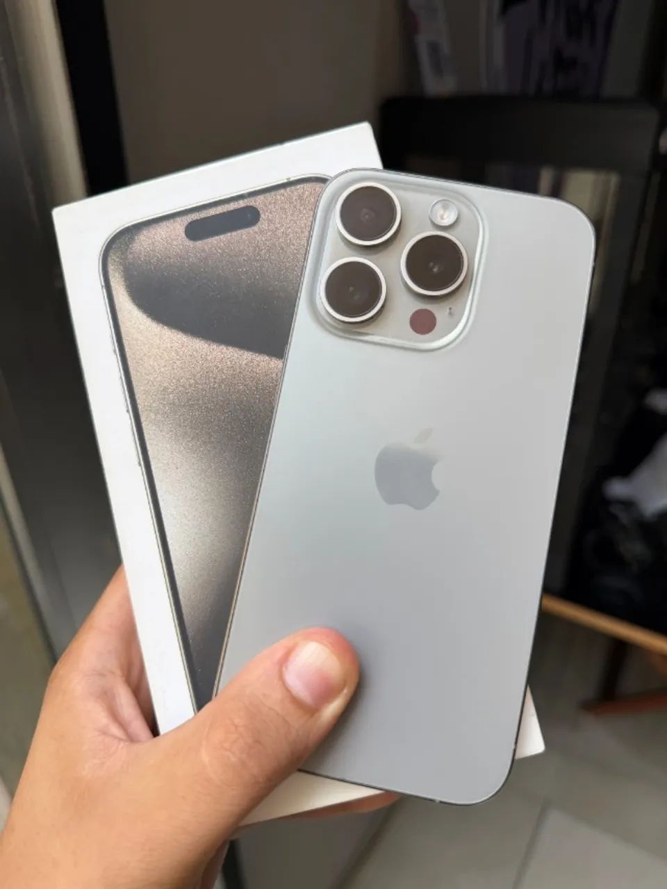 iPhone 15 Pro Titânio 128GB | Caixa, Nota e IMEI Batendo | Muito