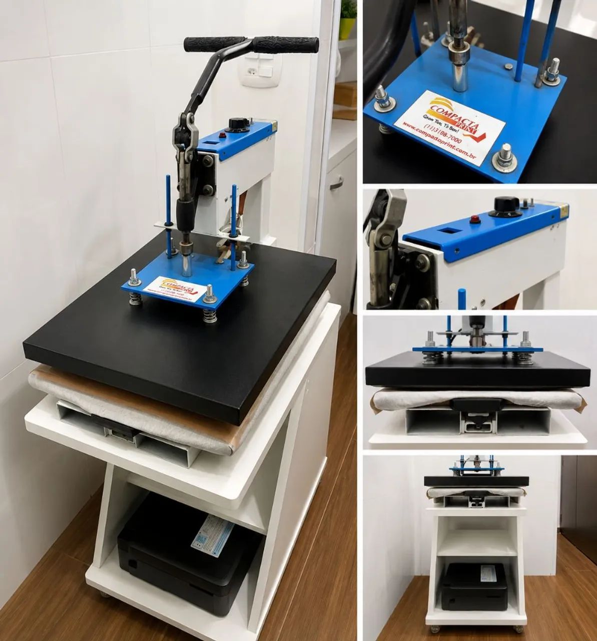 Máquina de Estampar Compacta Print 50x40 + Móvel sob medida