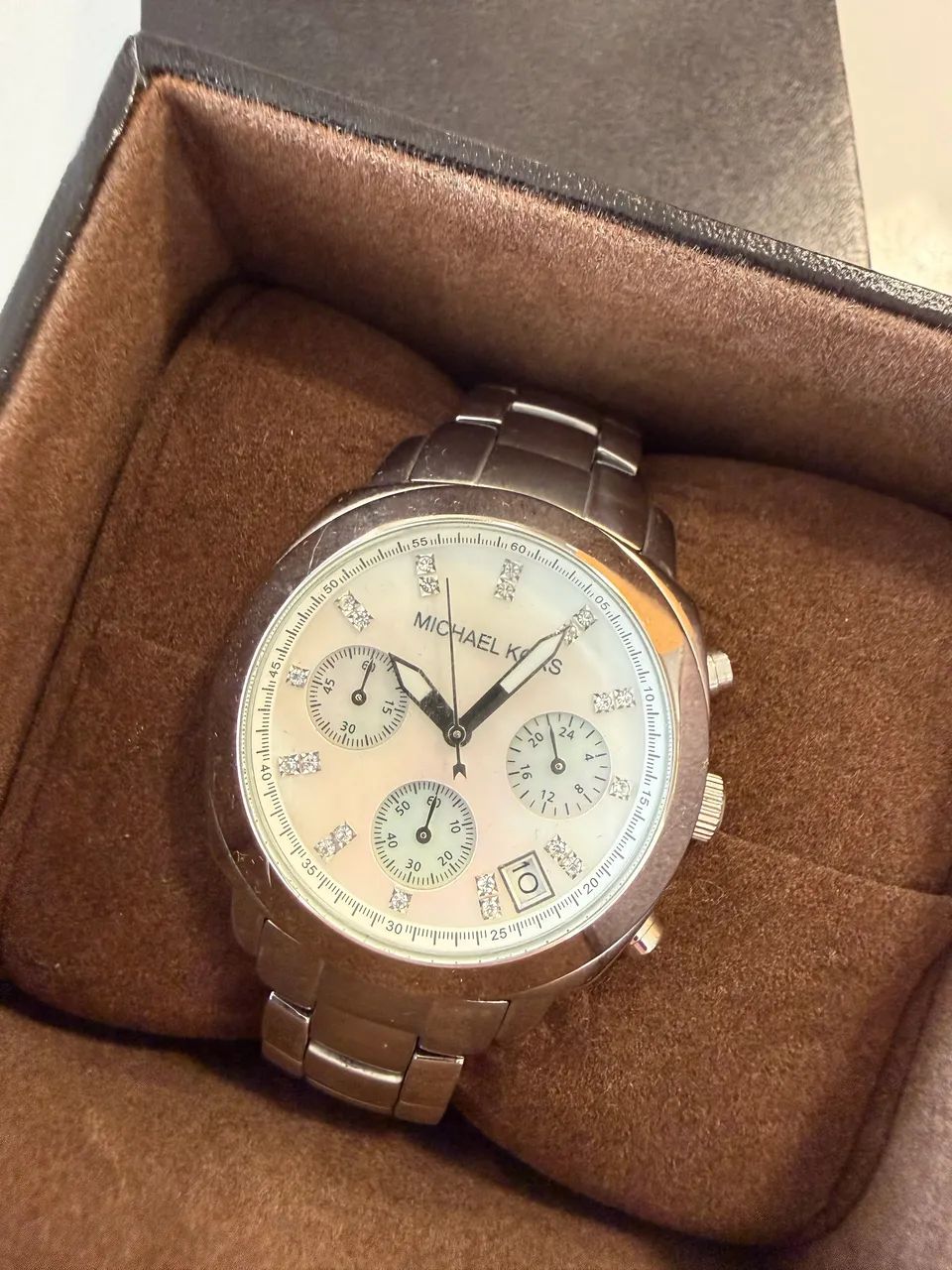 Relógio Michael Kors Feminino Original Prata com Madrepérola | Caixa Original - Foto 3