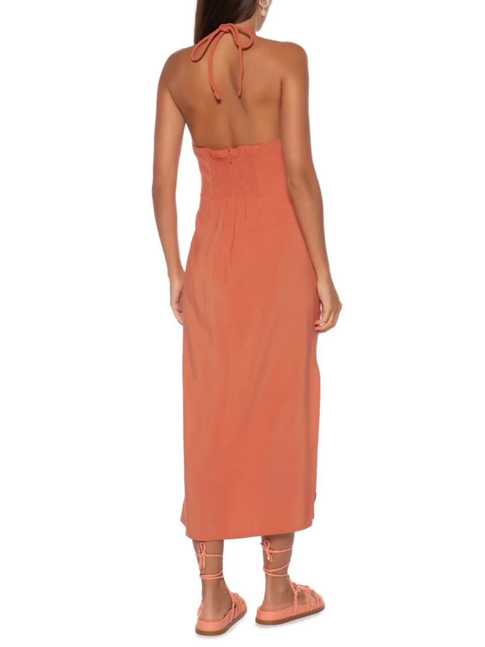 Vestido Casaquinho Sofie Laranja La Chocolê - Foto 5