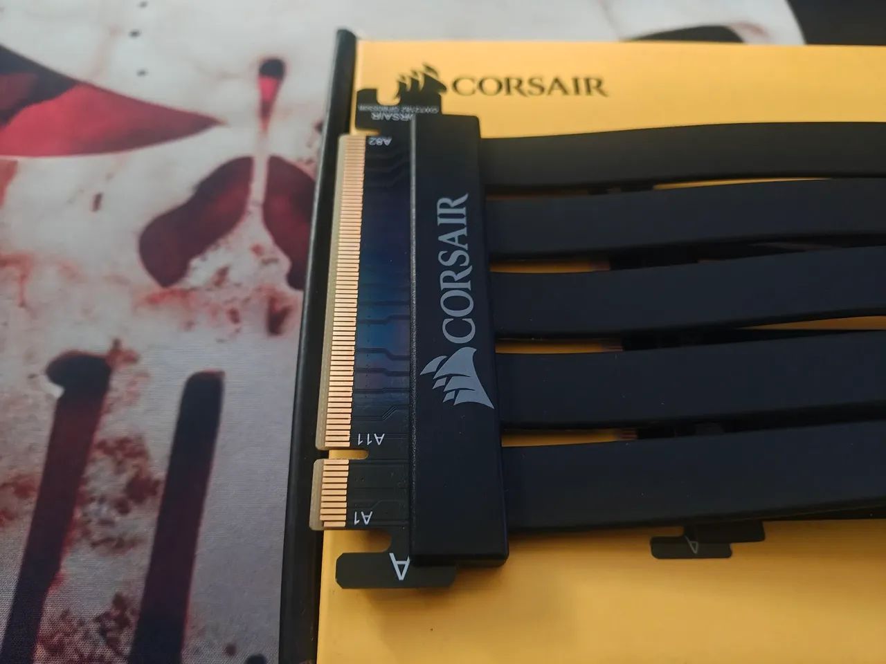 Cabo extensor para placa de vídeo Corsair 20cm 90° - Foto 2