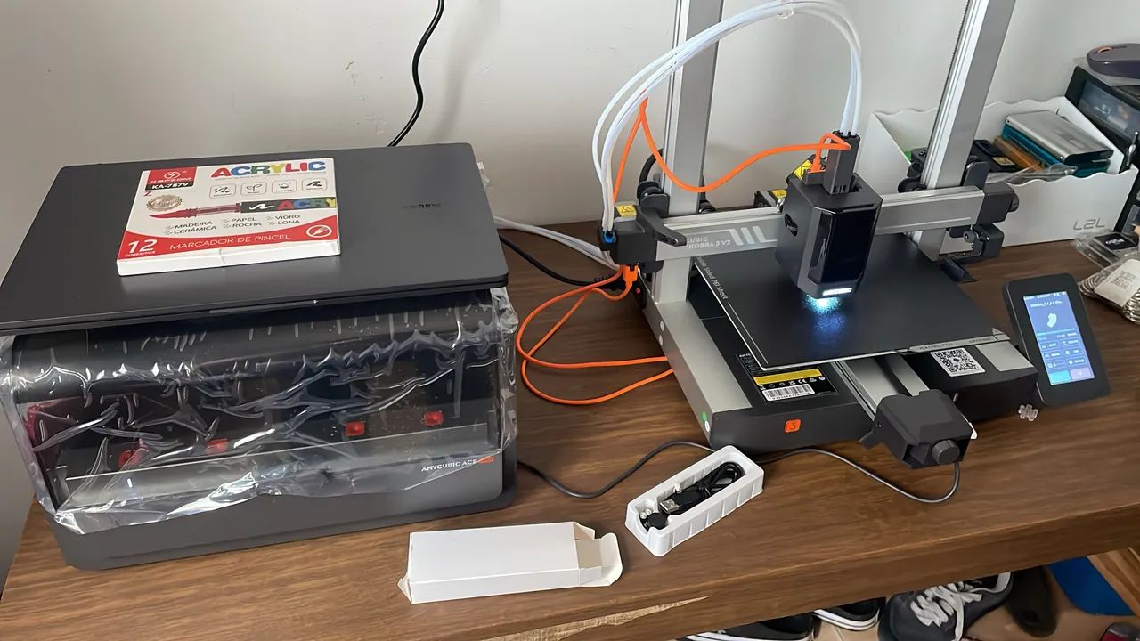 Impressora 3D Anycubic Kobra 3v2 combo - Foto 4