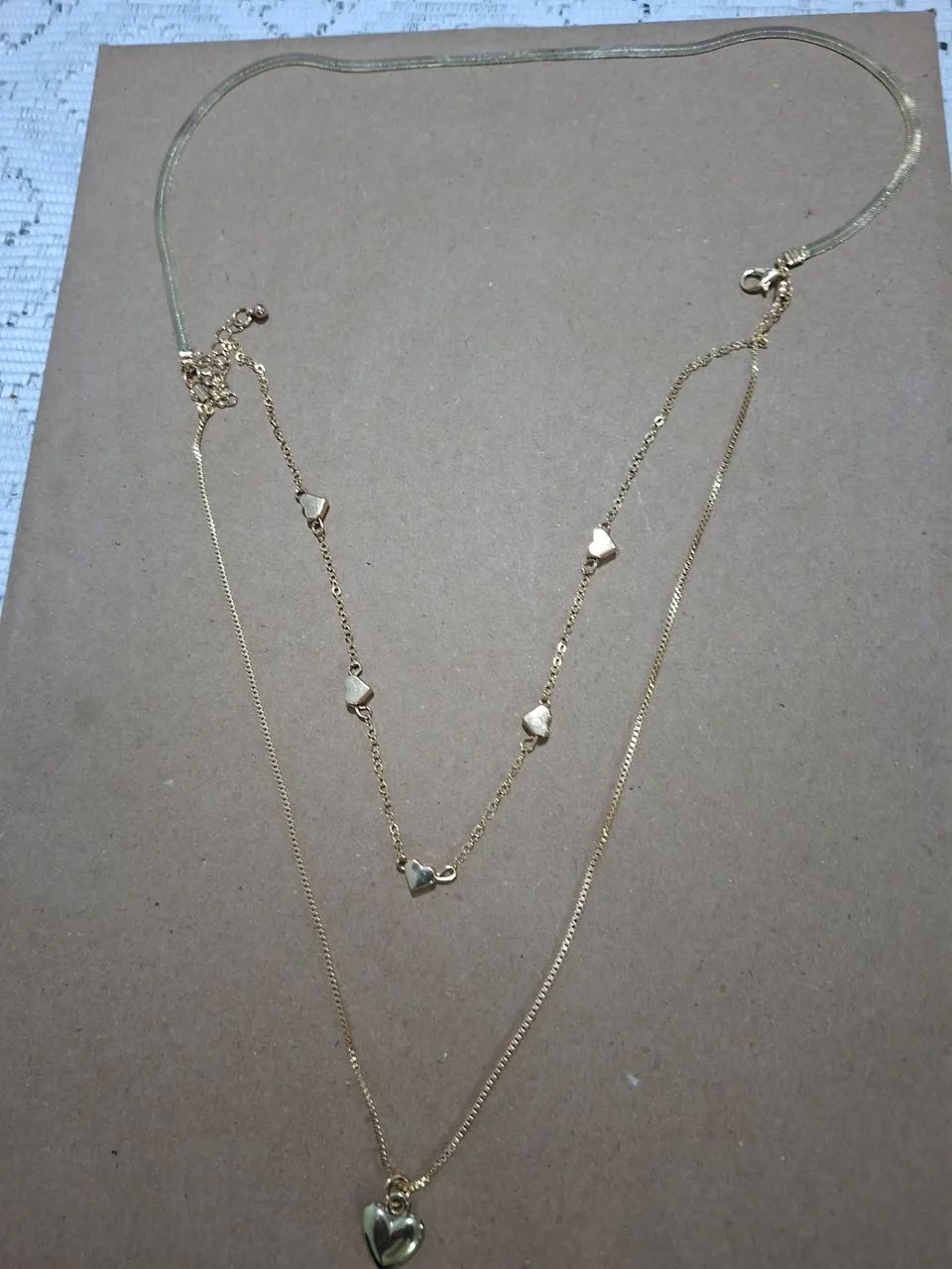 Colar de luxo semi joia