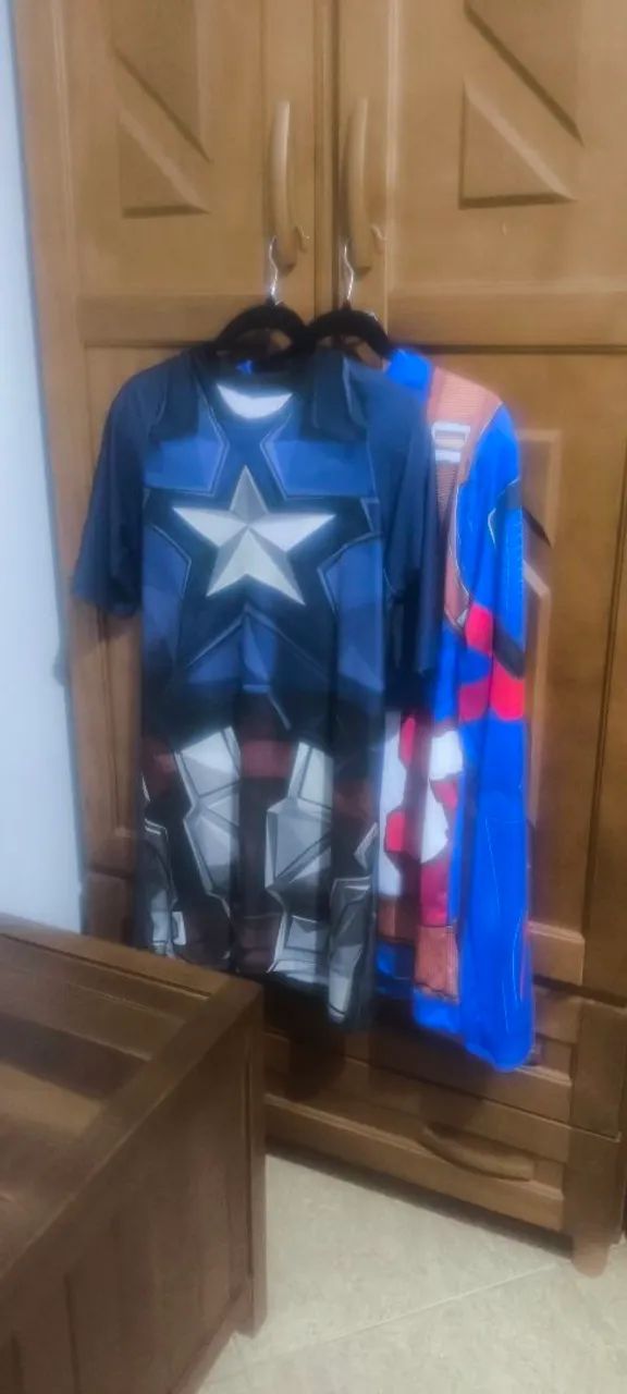 VENDO CAMISAS CAPITÃO AMÉRICA MANGAS CURTA E LONGAA