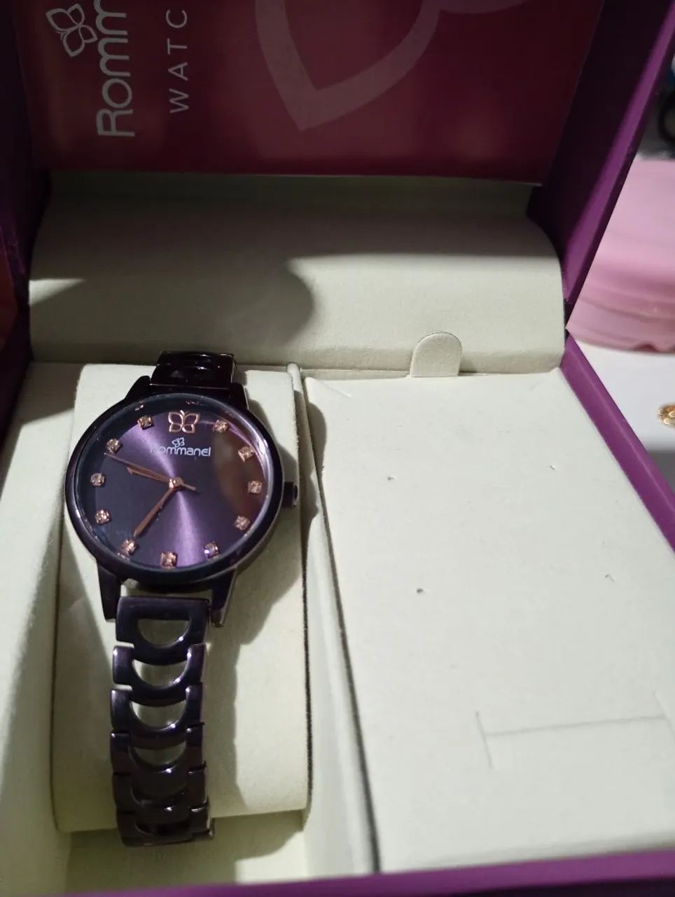Relógio Roxo Rommanel  - Foto 4