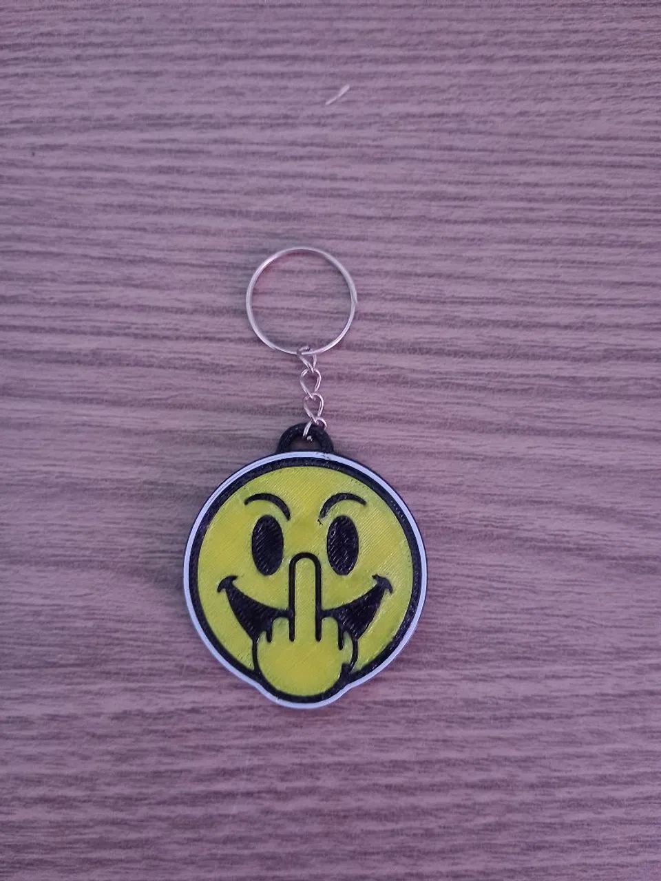 Chaveiro Engraçado Carinha Sorrindo Smiley