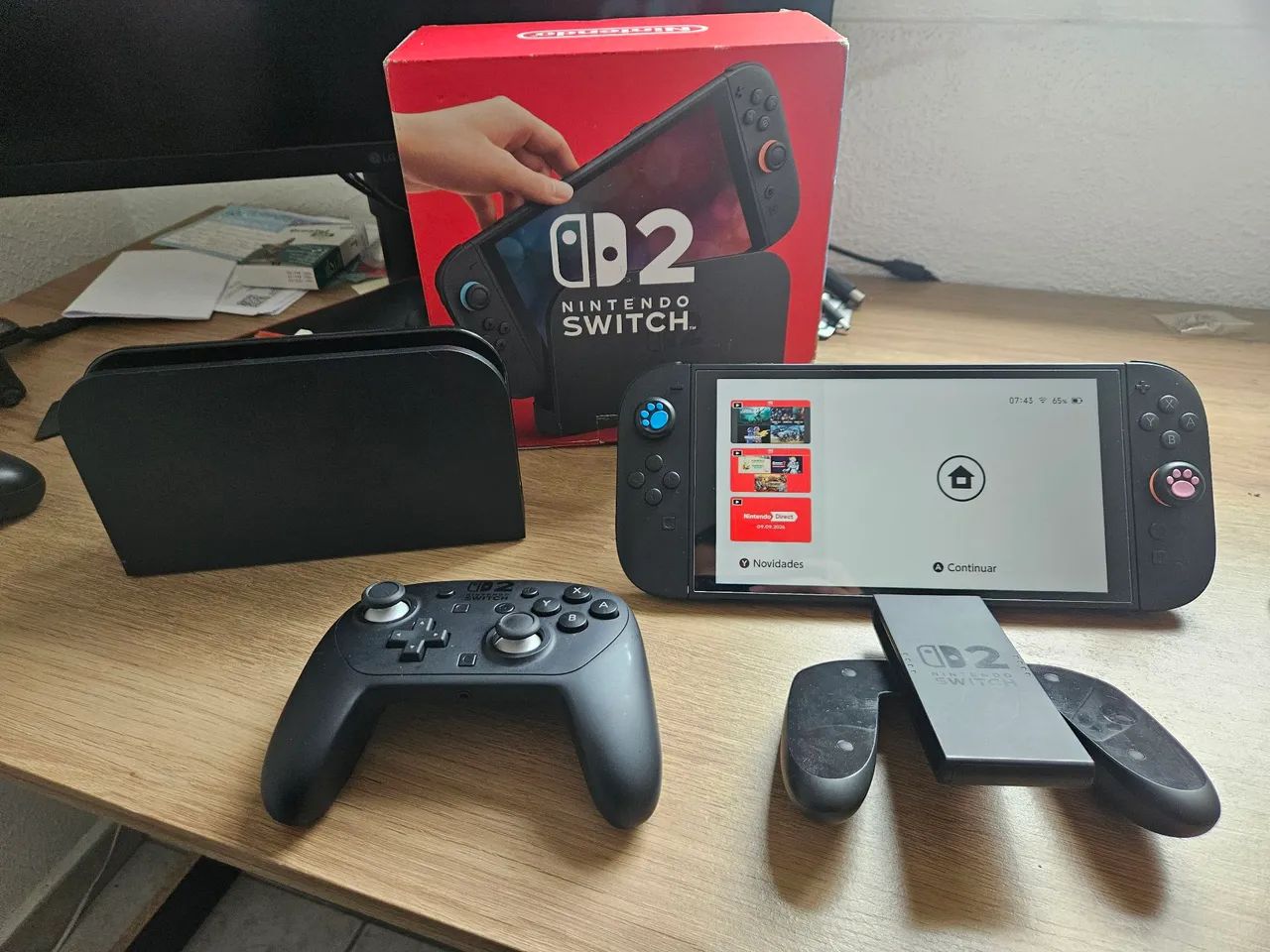 Nintendo Switch 2 + Pro Controller + 5 Jogos. Estado Excelente!
