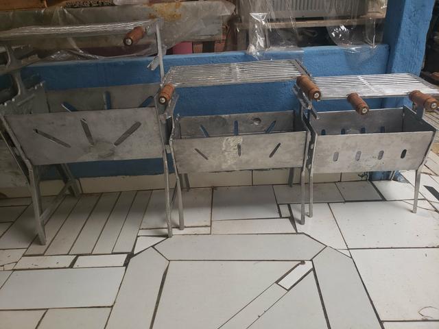 Churrasqueiras desmontável em alumínio