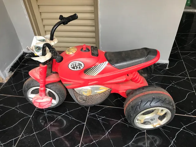 Moto Elétrica Infantil Bmw Esportiva Vermelho E Preto 12v