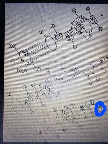 Carregadeira trator esteira caterpillar retentor novo original 3533679 - Foto 5