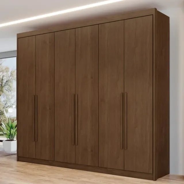 guarda roupa 6 portas 2,78 x 2,50 x 0,62 NOVO sem uso  - Foto 6
