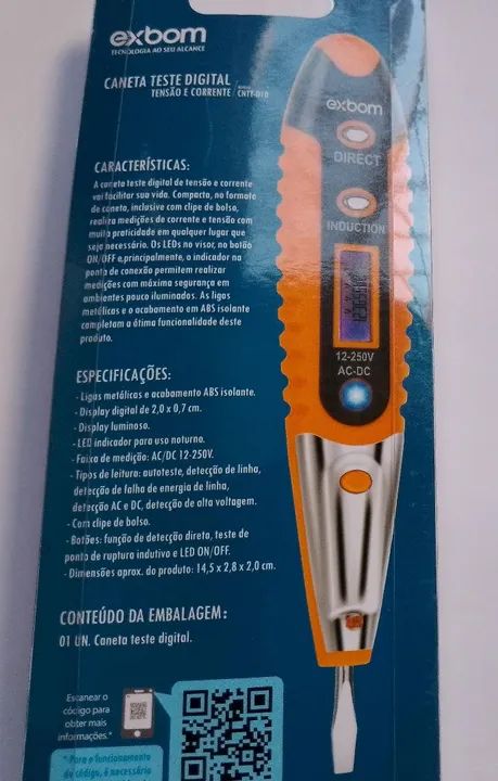 Chave teste digital com display luminoso. Novo. - Foto 2