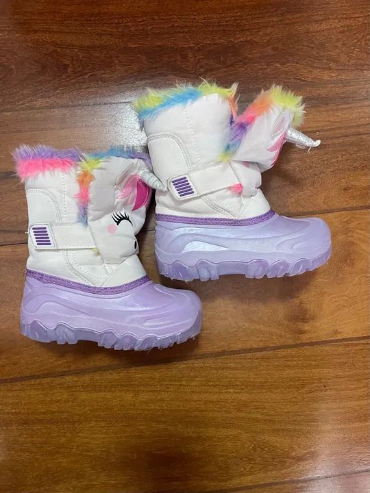 Bota infantil inverno unicórnio bebê menina  - Foto 2