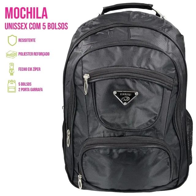Mochila de cabo de Aço para Estudante Notebook 
