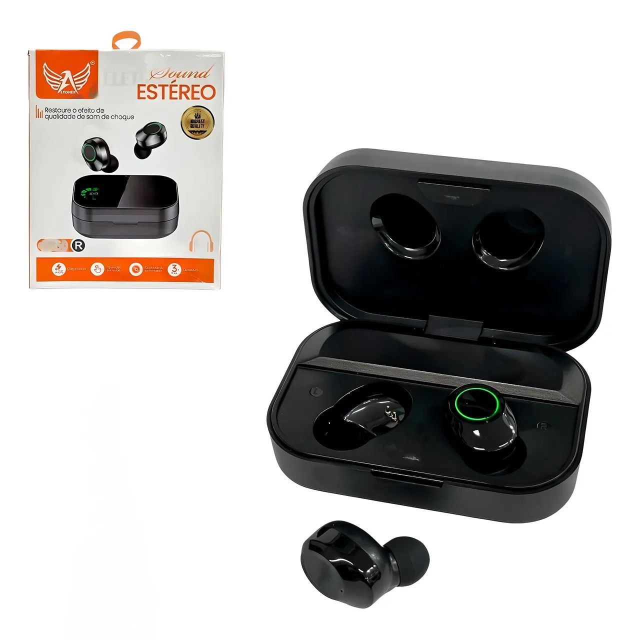 Fones de ouvido da marca Altomex J-60R Bluetooth 5.0, com som surround - Foto 3