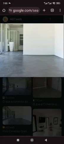 Piso líquido cimento queimado 