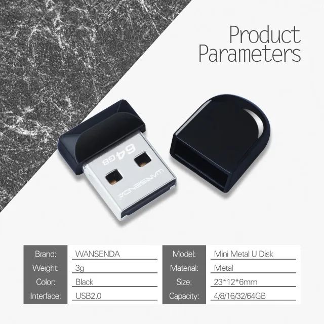 Pen Drive Mini 8Gb USB 2.0