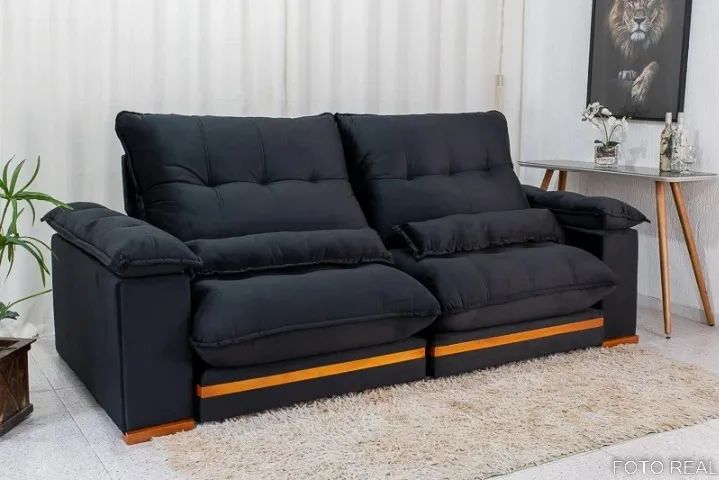 Pré Black Friday! Sofá Retrátil e Reclinável 412  - Tempo limitado.  - Foto 5