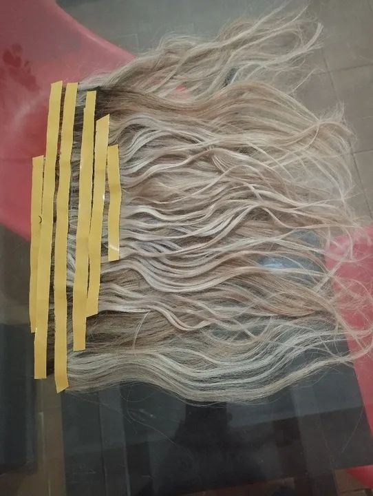 Cabelo brasileiro na fita adesiva incluso colocação  - Foto 3