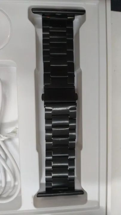 Smartwatch W68+ Ultra Series 8 Nfc Tela 2,02 + pulseira aço inox preta - Foto 3