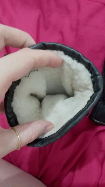 Luva tipo couro antiga motoqueiro - Foto 2