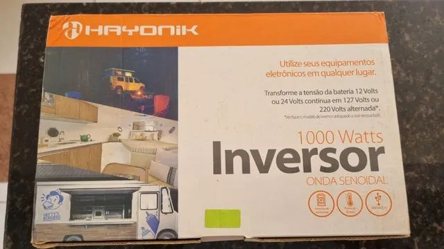 Inversor Off Grid Hayonik 12V 1000W 220V Onda Senoidal Pura. Para energia Solar. - Foto 2