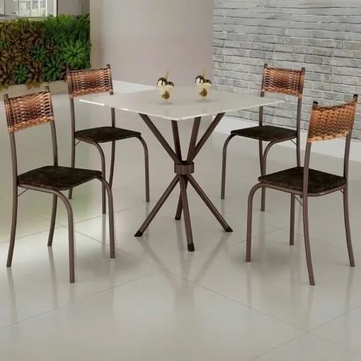 Mesa Atlanta 4 cadeiras - Entrega Rápida