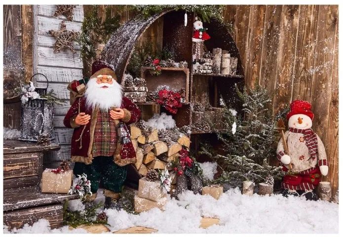 Fundo Fotográfico Tecido - Natal 1,50x2,20 (cód ff43) ***usado somente uma vez***