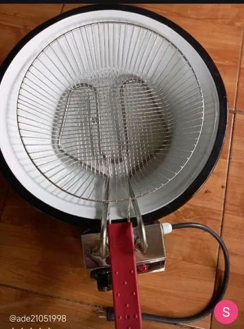 Fritadeira elétrica 6L com termostato  tacho esmaltado  - Foto 5