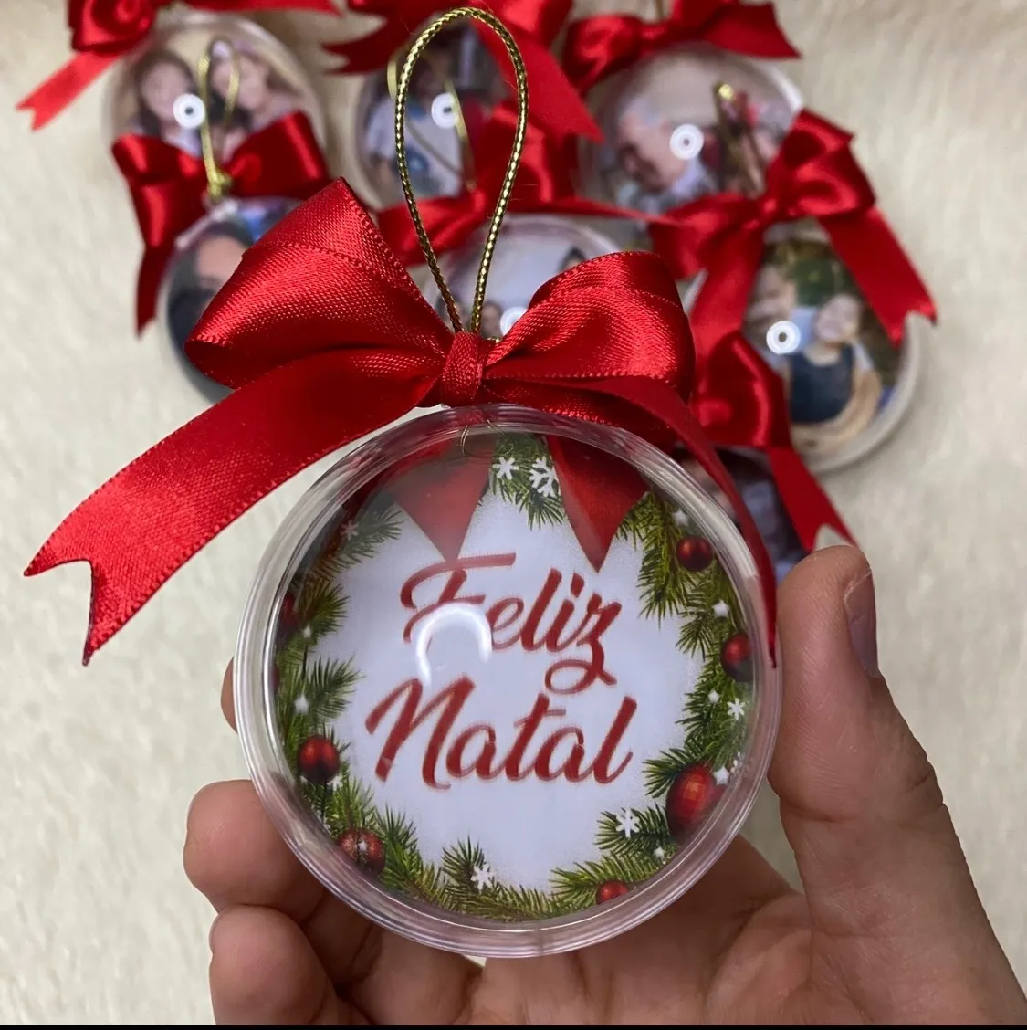Bola acrílica de Natal