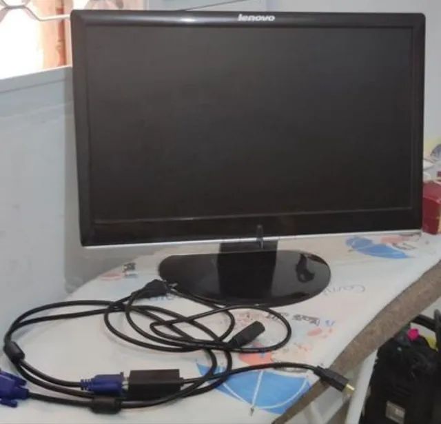 Monitor Lenovo D1960WA 19" Wide Base Fixa VGA