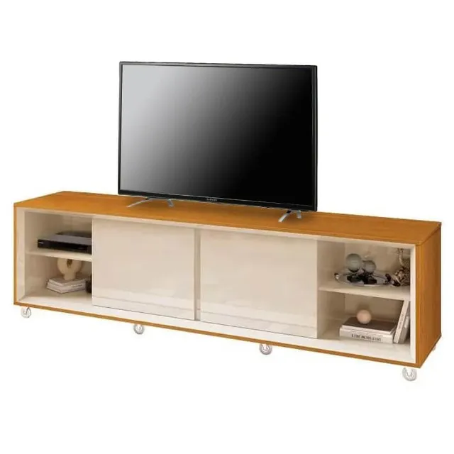 Rack Thor 180cm 2 Portas para TV até 75 Polegadas EDN Cedro Off White