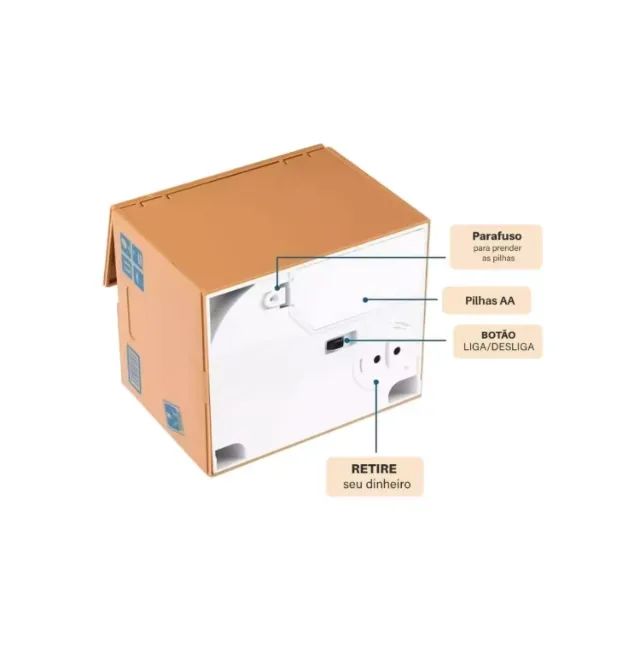 COFRE MINHAEIRO DE MOEDAS GATO PEGA MOEDAS OPAPRO Y0004056000 MTC-102 - Foto 5