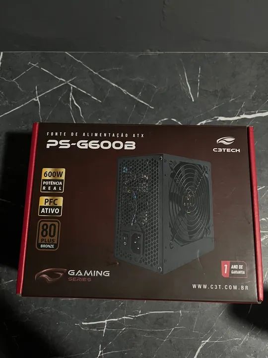 Fonte 600w 80 plus - Foto 2