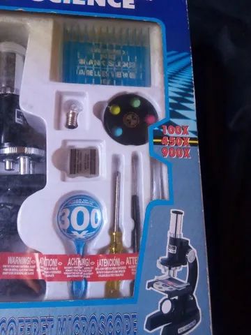 Brinquedo antigo microscópe set lacrado  - Foto 5