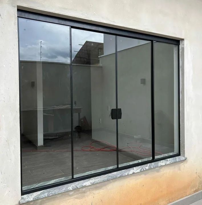 Janela de Vidro Temperado 